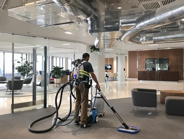Commercial duct cleaning service by Rockland Air Duct Cleaning in Rockland