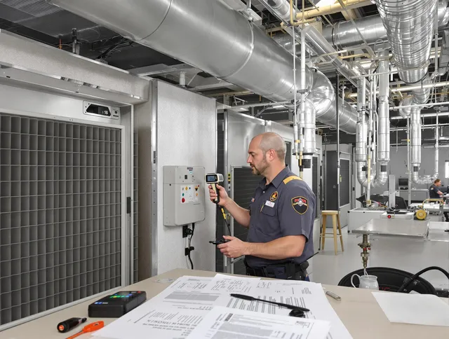 Professional filter system inspection by Rockland Air Duct Cleaning in Rockland